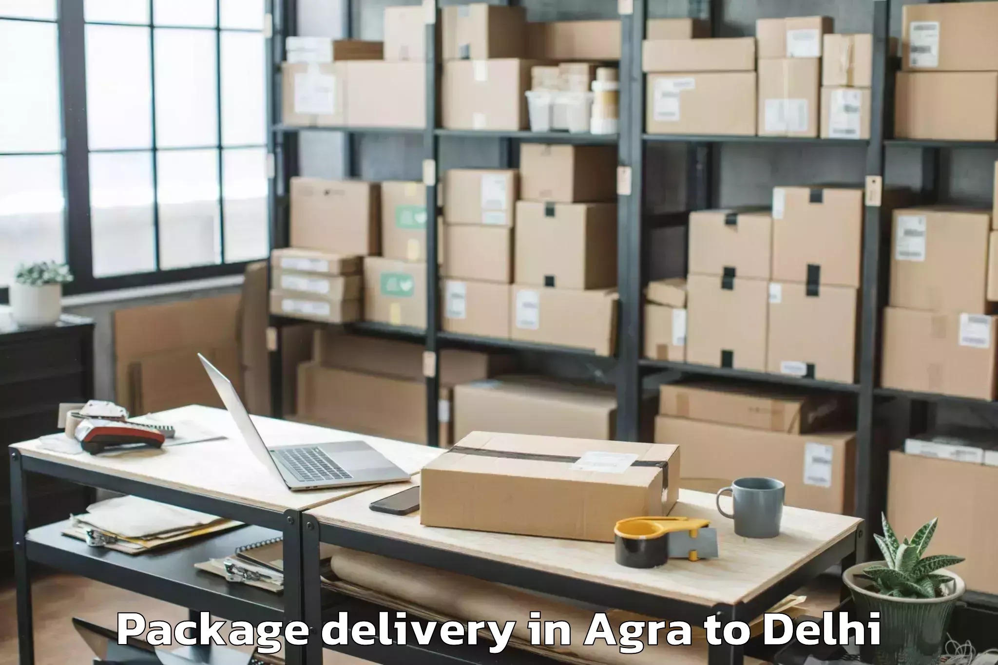 Book Your Agra to Dlf Promenade Mall Package Delivery Today